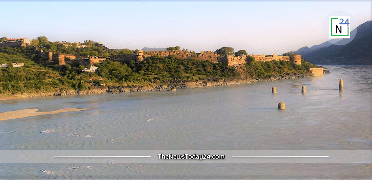 View of the Attock Fort from Indus River