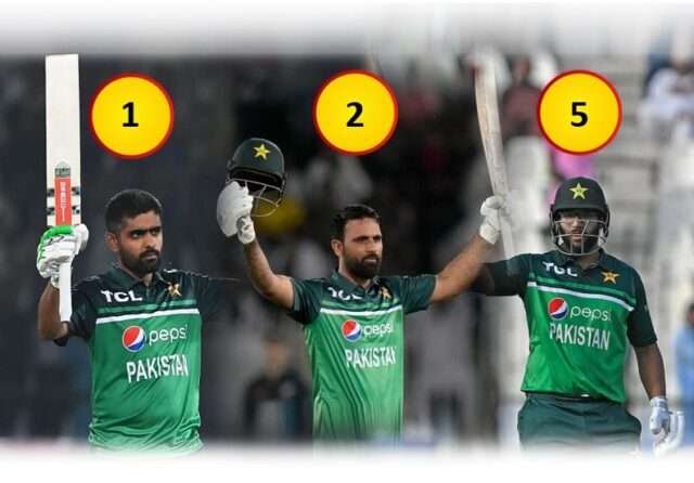 3 Pakistan Batters in Top 5 ODI Rankings