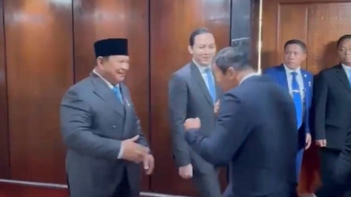 Momen Prabowo dan Daud Yordan Berpose Adu Tinju di Kompleks DPR Jadi Sorotan